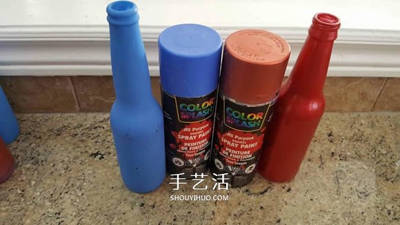 玻璃瓶手工制作嘉年华抛圈玩具教程