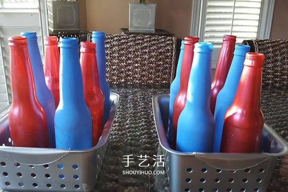 玻璃瓶手工制作嘉年华抛圈玩具教程