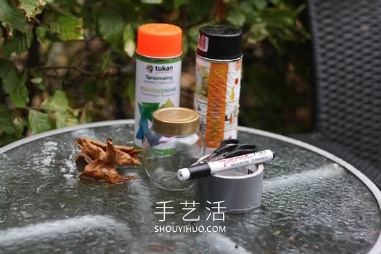 玻璃罐手工制作南瓜灯的简单做法教程