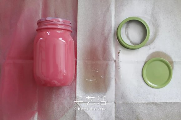 DIY夏天西瓜梅森罐的制作方法教程