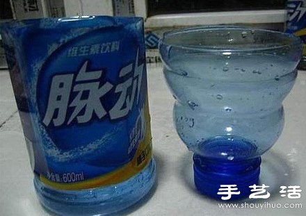 塑料瓶饮料瓶废物利用DIY不用浇水的花盆