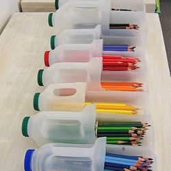 酸奶瓶废物利用 DIY储物铅笔盒