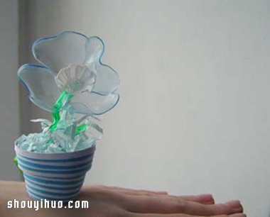 雪碧塑料瓶变废为宝DIY手工制作手工塑料花