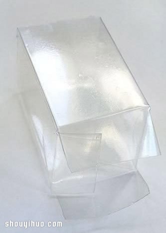 矿泉水瓶塑料瓶废物利用手工制作方形包装盒