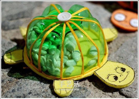雪碧瓶手工制作小乌龟 雪碧瓶子做乌龟图解