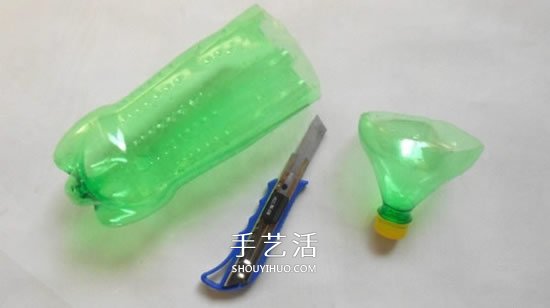 雪碧瓶子制作捕鱼器 儿童自制捕鱼器的教程