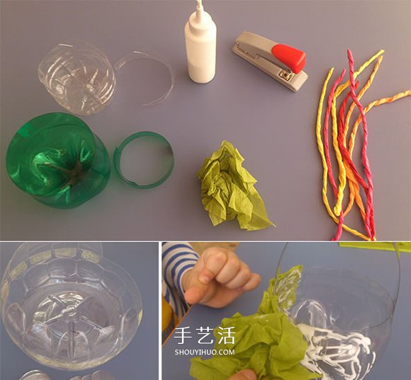 简单手工小花篮的做法 怎样用塑料瓶制作花篮