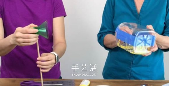 塑料瓶废物利用DIY制作儿童潜水艇玩具