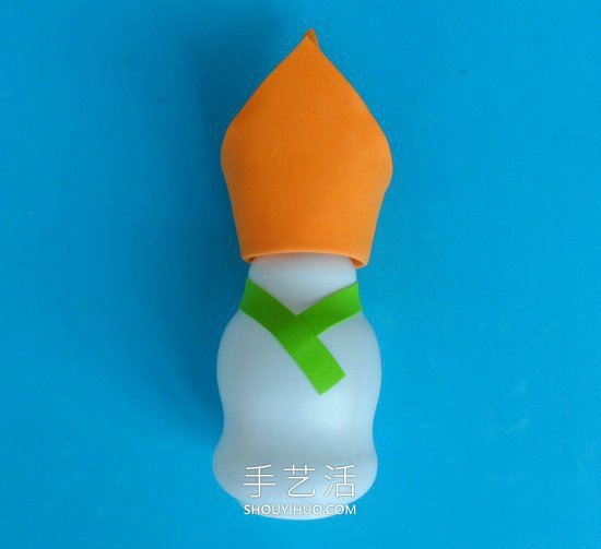 幼儿园手工制作酸奶瓶阿拉伯国王的做法教程