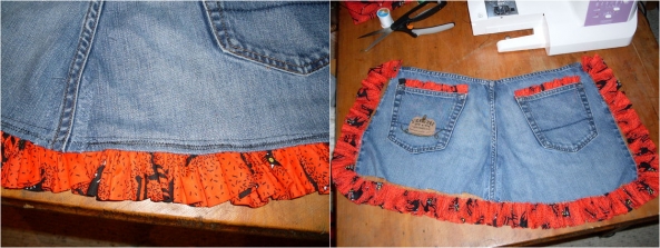 旧牛仔裤废物利用DIY围裙的教程