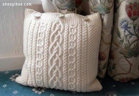 旧毛衣改造利用 DIY手工制作漂亮抱枕靠枕
