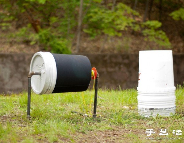 塑料桶+自来水管 DIY制作简易环保洗衣机