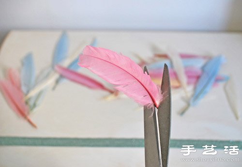 手工羽毛发饰/帽子制作图解教程