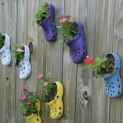旧鞋子废物利用变花盆 DIY制作超有特色盆栽