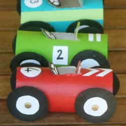 纸巾筒手工制作儿童玩具车的简单方法教程