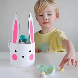 幼儿小兔收纳罐的做法 简单兔子收纳罐DIY制作