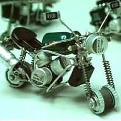 一次性打火机DIY手工制作摩托车模型