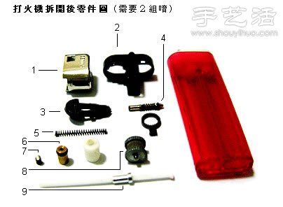 一次性打火机DIY手工制作摩托车模型