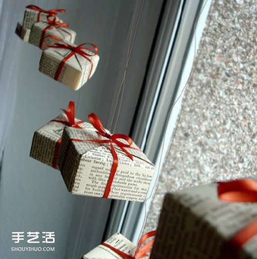 圣诞节礼物包装盒DIY 圣诞礼盒的折法图解