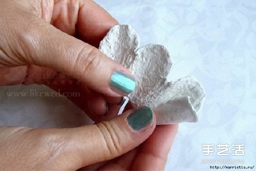 蛋托玫瑰花装饰手工制作 即使婚礼上都可以用