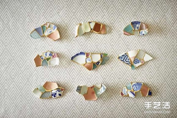 破碎陶瓷片的回收利用 日本金继修补过去回忆