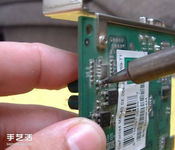 电路板电子元件变废为宝 DIY手工制作小蜘蛛