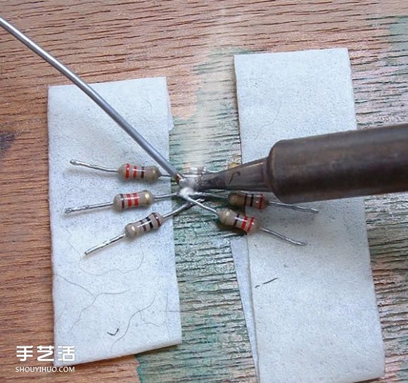 电路板电子元件变废为宝 DIY手工制作小蜘蛛