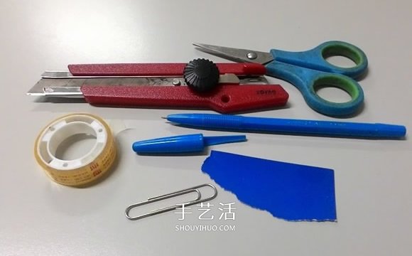 圆珠笔帽手工制作直升飞机模型的方法