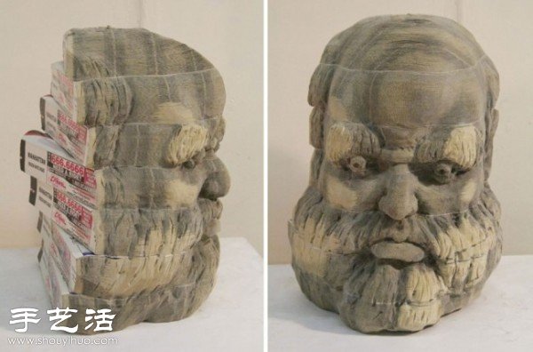 栩栩如生的人物肖像纸雕作品