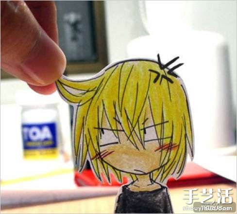 日本创意卡通剪纸：人与剪纸神奇互动