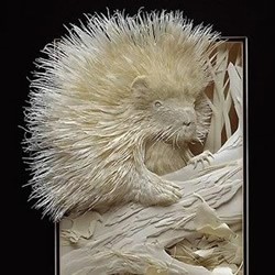 纸张DIY的3D动物雕塑