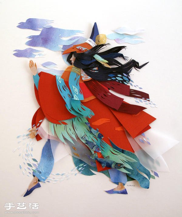超强日本浮世绘风格纸艺艺术作品