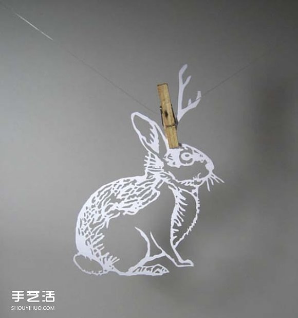 Sam的精美卡纸剪纸 不仅是爱好也是她的工作