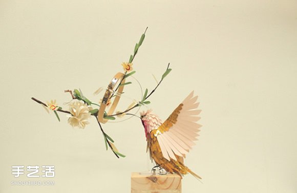 逼真的手工纸鸟图片 让你置身鸟语花香的世界