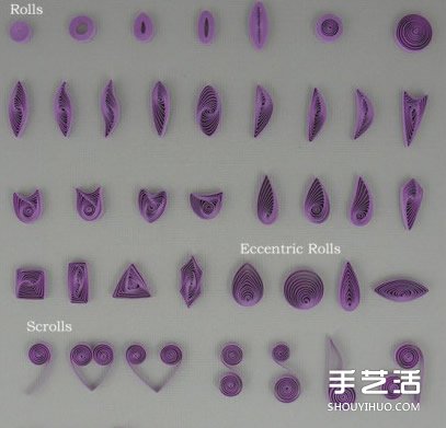 衍纸基础造型的做法 衍纸卷法DIY图解教程