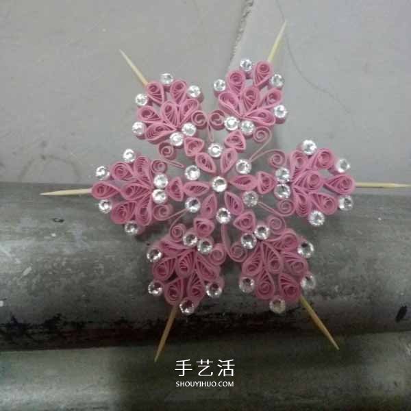 衍纸小花伞手工制作 漂亮的小花伞用卷纸做