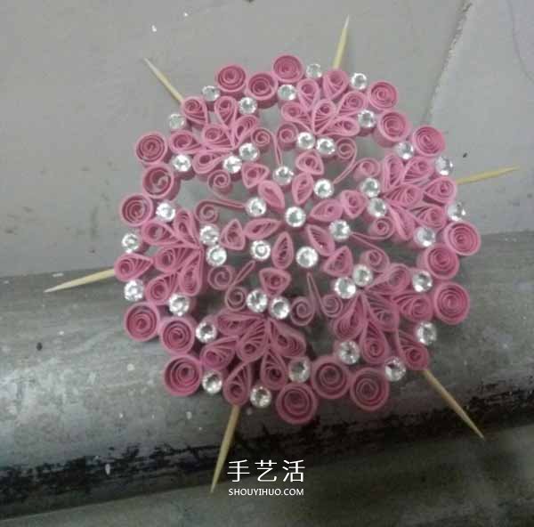 衍纸小花伞手工制作 漂亮的小花伞用卷纸做