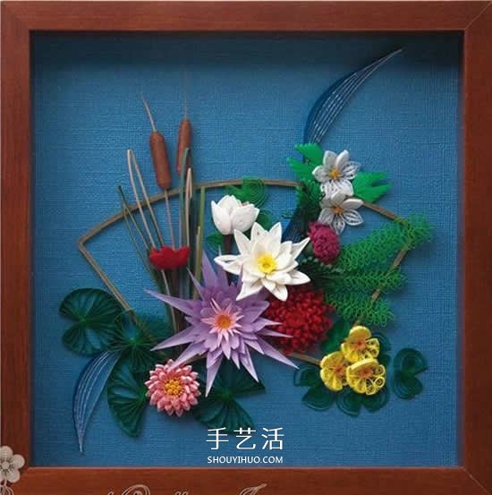 简直美炸了！手工立体卷纸花作品图片大全
