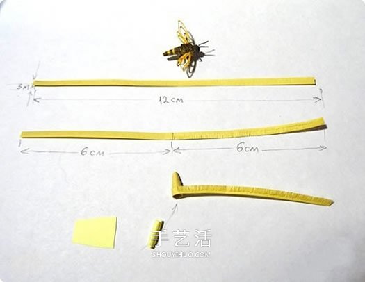 手工衍纸蜜蜂教程图解 怎么用衍纸制作小蜜蜂