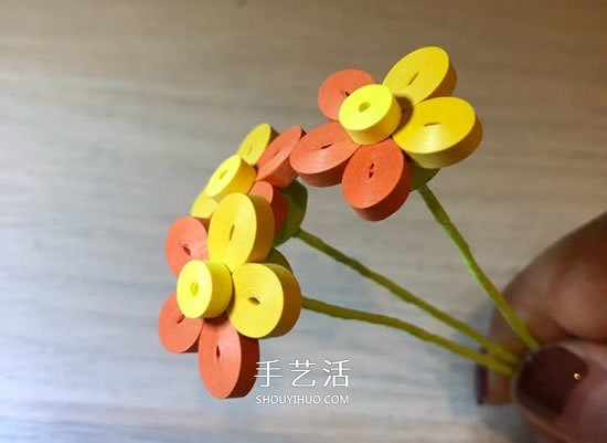 衍纸五瓣花的基础入门手工制作教程