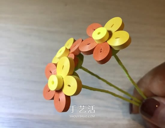 衍纸五瓣花的基础入门手工制作教程