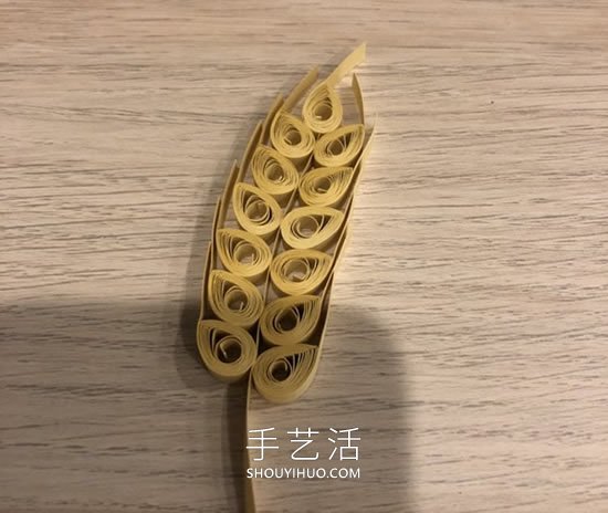 衍纸麦穗手工制作方法图解教程