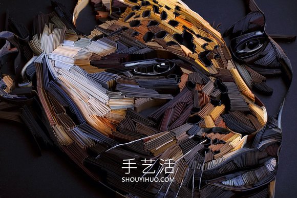 印象派风格的衍纸人物肖像作品图片