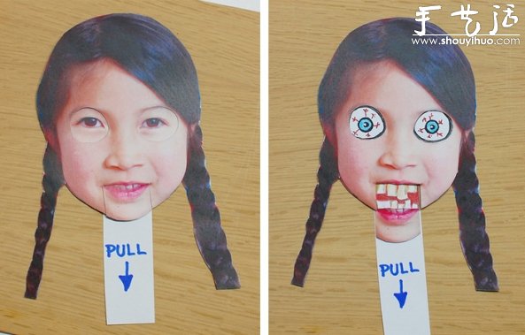 DIY恐怖吓人面具的教程
