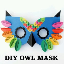 猫头鹰面具手工制作 可爱儿童面具DIY方法