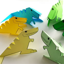 幼儿园手工剪纸恐龙 立体恐龙剪纸的制作方法