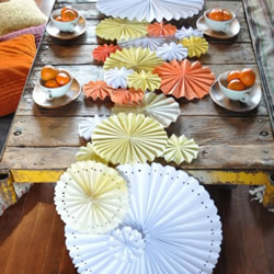 餐桌装饰纸花的做法 简单易学装饰花手工制作