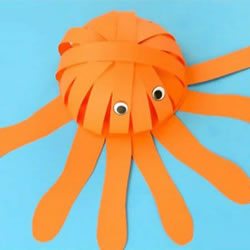幼儿园手工章鱼的制作 简单卡纸章鱼怎么做