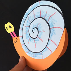 小蜗牛的手工制作教程 幼儿园用卡纸做蜗牛