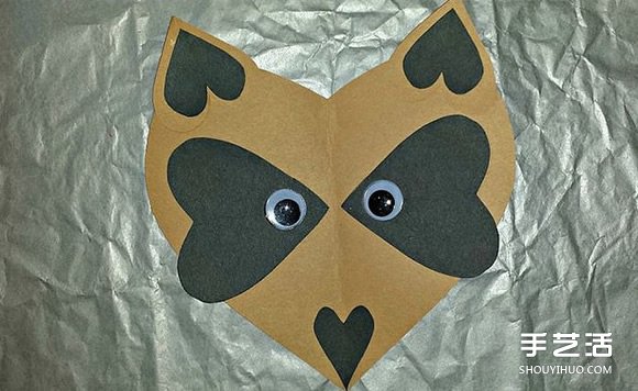 幼儿园小朋友剪纸制作可爱狐狸头的方法教程